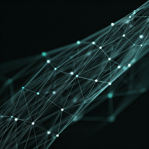 Abstract digital network visualization